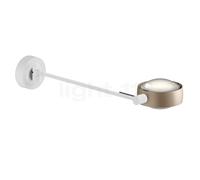 Occhio Sento Letto 40 Up D Applique LED à gauche tête doré nat/corps blanc mat/embase blanc mat - 3.000 K Ce luminaire comporte des modules à LED prémontés de classes énergétiques A A++, A+, A