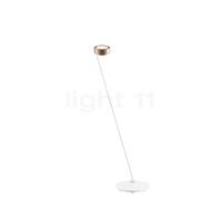 Occhio Sento Lettura 125 D Lampadaire LED à droite tête doré mat/corps blanc mat - 2.700 K Ce luminaire comporte des modules à LED prémontés de classes énergétiques A A