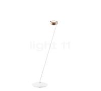 Occhio Sento Lettura 125 E Lampadaire LED à gauche tête doré mat/corps blanc mat - 3.000 K - Occhio Air Ce luminaire comporte des modules à LED prémontés de classes énergétiques A A++, A+, A