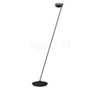 Occhio Sento Lettura 160 E Lampadaire LED à gauche tête noir mat/corps noir mat - 2.700 K