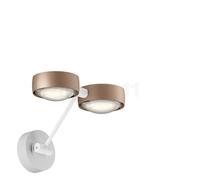 Occhio Sento Parete Doppio 20 Up E Applique LED tête doré nat/corps blanc mat/embase blanc mat - 3.000 K Ce luminaire comporte des modules à LED prémontés de classes énergétiques A A