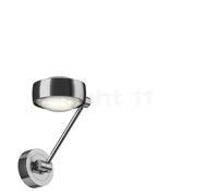 Occhio Sento Parete Singolo 20 Up D Applique LED tête chrome brillant/corps chrome brillant/embase chrome brillant - 2.700 K - Occhio Air Ce luminaire comporte des modules à LED prémontés de classes é