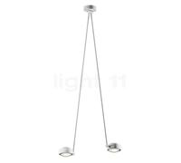 Occhio Sento Soffitto Due 125 Up D Plafonnier LED 2 foyers tête blanche mate/corps blanc mat/cache-piton blanc mat - 3.000 K - Occhio Air Ce luminaire comporte des modules à LED prémontés de classes é