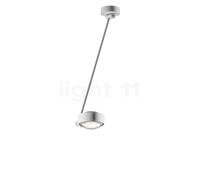 Occhio Sento Soffitto Singolo 60 Up D Plafonnier LED tête blanche mate/corps blanc mat/cache-piton blanc mat - 3.000 K Ce luminaire comporte des modules à LED prémontés de classes énergétiques A