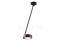 Occhio Sento Soffitto Singolo 60 Up E Plafonnier LED tête phantom/corps noir mat/cache-piton noir mat - 3.000 K Ce luminaire comporte des modules à LED prémontés de classes énergétiques A A