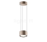 Occhio Sento Sospeso Fix Up D Suspension LED tête dorée mate/cache-piton doré mat - 3.000 K Ce luminaire comporte des modules à LED prémontés de classes énergétiques A A