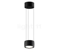 Occhio Sento Sospeso Var Up E Suspension LED noir mat - 3.000 K - Occhio Air Ce luminaire comporte des modules à LED prémontés de classes énergétiques A A