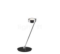 Occhio Sento Tavolo 60 D Lampe de table LED à gauche tête chrome brillant/corps chrome brillant - 2.700 K - Occhio Air Ce luminaire comporte des modules à LED prémontés de classes énergétiques A