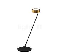 Occhio Sento Tavolo 80 D Lampe de table LED à gauche tête bronze/corps noir mat - 2.700 K - Occhio Air Ce luminaire comporte des modules à LED prémontés de classes énergétiques A A