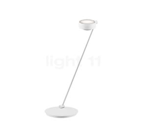 Occhio Sento Tavolo 80 E Lampe de table LED à gauche tête blanche mate/corps blanc mat - 3.000 K - Occhio Air Ce luminaire comporte des modules à LED prémontés de classes énergétiques A A