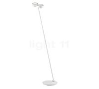 Occhio Sento Terra 180 D Lampadaire LED tête blanc mat/corps blanc mat - 2.700 K - Occhio Air Ce luminaire comporte des modules à LED prémontés de classes énergétiques A A++, A+, A