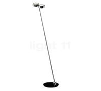 Occhio Sento Terra 180 D Lampadaire LED tête dark chrome/corps dark chrome - 3.000 K