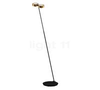 Occhio Sento Terra 180 E Lampadaire LED tête bronze/corps noir mat - 3.000 K - Occhio Air Ce luminaire comporte des modules à LED prémontés de classes énergétiques A A++, A+, A