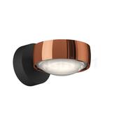 Occhio Sento Verticale Up E Applique LED fixe tête rosegold/embase noir mat - 3.000 K Ce luminaire comporte des modules à LED prémontés de classes énergétiques A A