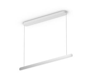 Occhio Suspension Mito linear volo 100 - argent mat - variable - avec Occhio Air - table/wide