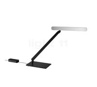 Occhio Taglio Tavolo Lampe de table LED tête argenté mat/corps noir mat - Occhio Air Ce luminaire comporte des modules à LED prémontés de classes énergétiques A A