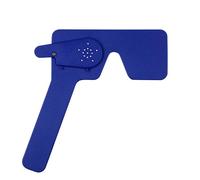 Occlusion oculaire ophtalmique avec trou d'épingle 2 en 1 pour optométristes, cliniques oculaires et étudiants en optique, outil d'examen oculaire léger pour tests de vision et formation (bleu)