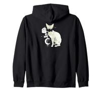 Occult Moon Rose Sorcellerie Sphynx Chat Cyber Gothique Sweat à Capuche