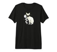 Occult Moon Rose Sorcellerie Sphynx Chat Cyber Gothique T-Shirt Haut de Gamme