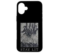 Occult Stay Lit Satan Devil Hell Unholy Antéchrist Witch Coque pour iPhone 16 Plus