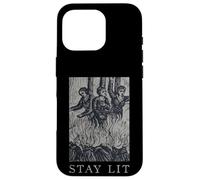 Occult Stay Lit Satan Devil Hell Unholy Antéchrist Witch Coque pour iPhone 16 Pro