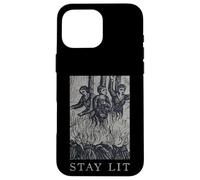 Occult Stay Lit Satan Devil Hell Unholy Antéchrist Witch Coque pour iPhone 16 Pro Max