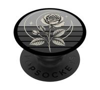 Occulte Croissant de Lune Rose Goth, Occultisme Sorcellerie Wicca PopSockets PopGrip Adhésif