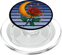 Occulte Croissant de Lune Rose Goth, Occultisme Sorcellerie Wicca PopSockets PopGrip pour MagSafe