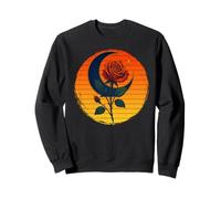 Occulte Croissant de Lune Rose Goth, Occultisme Sorcellerie Wicca Sweatshirt