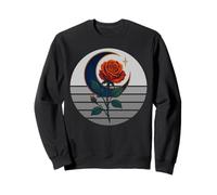 Occulte Croissant de Lune Rose Goth, Occultisme Sorcellerie Wicca Sweatshirt