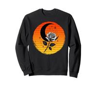 Occulte Croissant de Lune Rose Goth, Occultisme Sorcellerie Wicca Sweatshirt