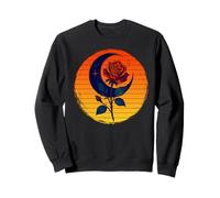 Occulte Croissant de Lune Rose Goth, Occultisme Sorcellerie Wicca Sweatshirt