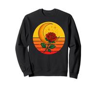 Occulte Croissant de Lune Rose Goth, Occultisme Sorcellerie Wicca Sweatshirt
