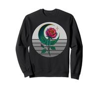 Occulte Croissant de Lune Rose Goth, Occultisme Sorcellerie Wicca Sweatshirt