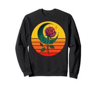 Occulte Croissant de Lune Rose Goth, Occultisme Sorcellerie Wicca Sweatshirt
