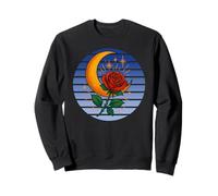 Occulte Croissant de Lune Rose Goth, Occultisme Sorcellerie Wicca Sweatshirt