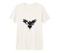 Occulte Grunge Raven Alt Esthétique Emo Esthétique Corbeau T-Shirt Haut de Gamme