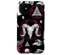 occulte halloween all seeing eye runes ésotériques rose macabre Coque pour iPhone 11