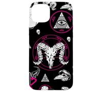 occulte halloween all seeing eye runes ésotériques rose macabre Coque pour iPhone 15 Plus