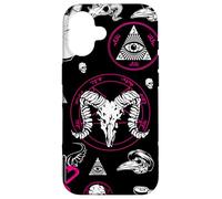 occulte halloween all seeing eye runes ésotériques rose macabre Coque pour iPhone 16