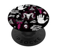occulte halloween all seeing eye runes ésotériques rose macabre PopSockets PopGrip Adhésif