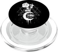 Occulte Lune Rose Goth Sorcellerie Géométrie Sacrée Gothique PopSockets PopGrip pour MagSafe