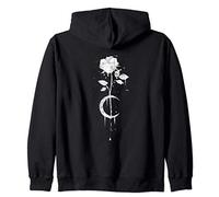 Occulte Moon Rose Occult Gothic Witchcraft Sorcière Vintage Sweat à Capuche