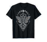Occultisme Pentagramme Phases lunaires Mite Champignons T-Shirt