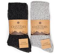 Occulto 6 Paires Chaussettes Chaudes Norvégiennes Homme (Modèle: Finn) mélange de gris 47-50