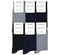 Occulto Chausettes 100% Coton Homme lot de 6 (modèle: Roland) mélange bleu 39-42