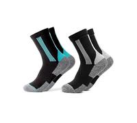 Occulto chaussette randonnée pour femme 2 paires (modèle: Gerlinde) Bleu Clair Noir 35-38