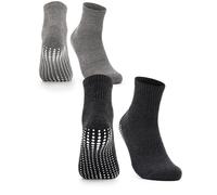 Occulto Chaussettes Antidérapantes Homme lot de 2-4 (modèle: Andi) 2 Paires | Gris,noir 43-46