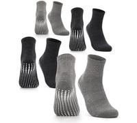 Occulto Chaussettes Antidérapantes Homme lot de 2-4 (modèle: Andi) 4 Paires | Gris,noir 43-46