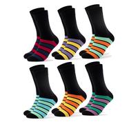 Occulto Chaussettes 'Bunt Moritz' bleu clair / jaune / menthe / orange / rouge / noir, Taille 39-42